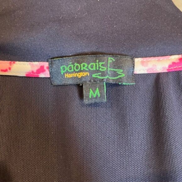 Harrington Paorais Women's Golf Jacket. Vented Blue - Picture 7 of 13